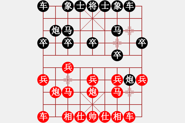 象棋棋谱图片：傲娇的菠萝(9段)-胜-福建送变电(3段) - 步数：10 