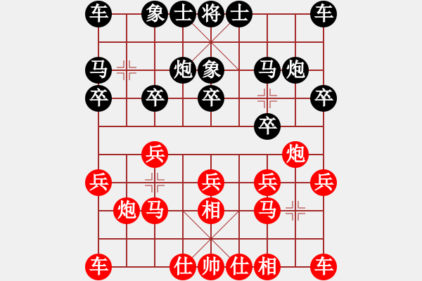 象棋棋譜圖片：起馬互進(jìn)七兵局 執(zhí)黑散手輸了 - 步數(shù)：10 