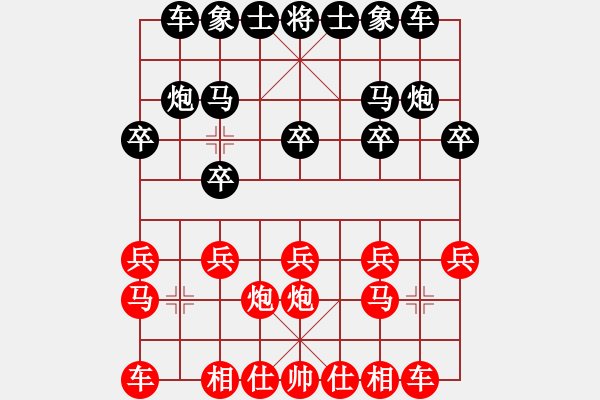 象棋棋谱图片：刘佳 先负 刘宗泽 - 步数：10 