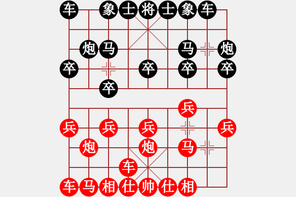 象棋棋譜圖片：橫才俊儒[292832991] -VS- 兵一退一[1521508184] - 步數(shù)：10 