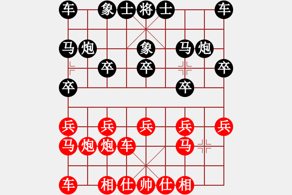 象棋棋譜圖片：武大胡一刀(4段)-勝-申城王無敵(4段) - 步數(shù)：10 