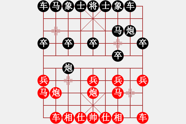 象棋棋譜圖片：魔鬼之吻(6段)-勝-浦江棋校(1段) - 步數(shù)：10 