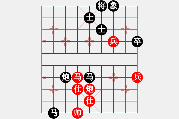 象棋棋譜圖片：雪擁蘭關(7段)-負-銳兔驚虹(7段) - 步數(shù)：100 