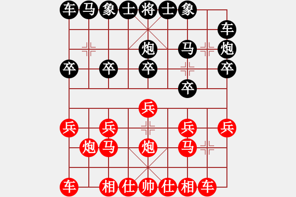 象棋棋譜圖片：紅藍之戀(8段)-負-新鄉(xiāng)一桿槍(1段) - 步數：10 