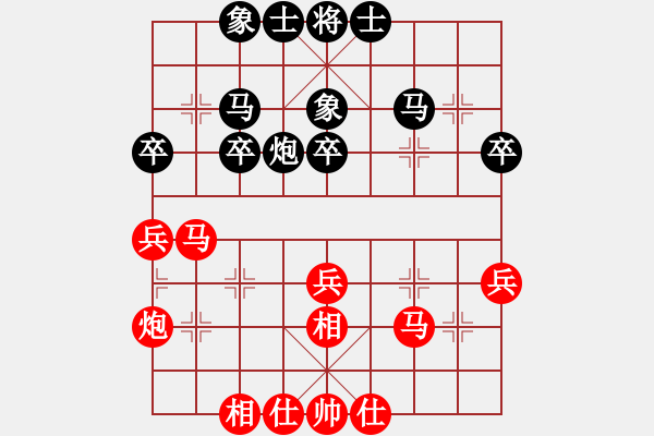 象棋棋譜圖片：鞍山王磊(風(fēng)魔)-和-孫大圣(天罡) - 步數(shù)：40 