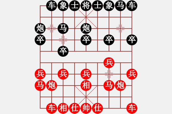 象棋棋譜圖片：wwxq(1段)-和-mmttmmbbmm(3段) - 步數(shù)：10 