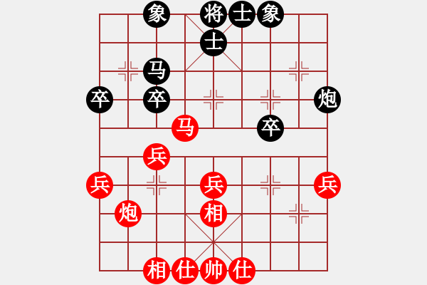 象棋棋譜圖片：中局實戰(zhàn)教學(xué)4：鐵鍊戰(zhàn)術(shù)困縛黑馬 - 步數(shù)：0 