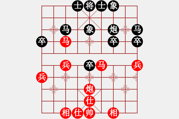 象棋棋譜圖片：沈陽 金松(大師)-勝-河北 閻文清(大師) 新凌云閣茶館棋評四 - 步數(shù)：40 