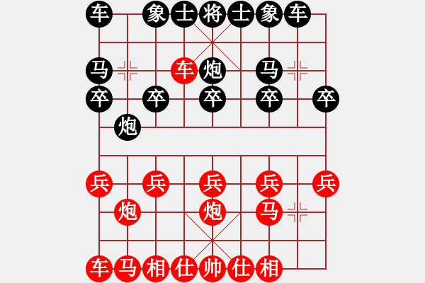 象棋棋譜圖片：洪大2017順炮111橫車對(duì)直車（車一平六 士6進(jìn)5） - 步數(shù)：10 