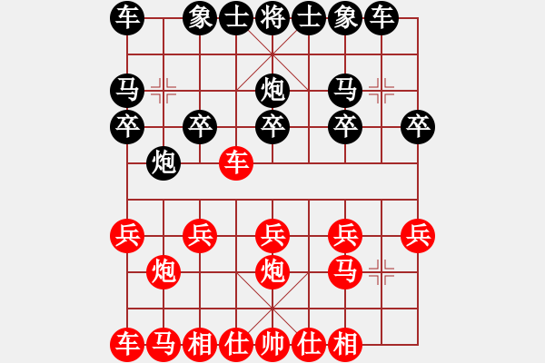 象棋棋譜圖片：洪大2017順炮111橫車對(duì)直車（車一平六 士6進(jìn)5） - 步數(shù)：11 