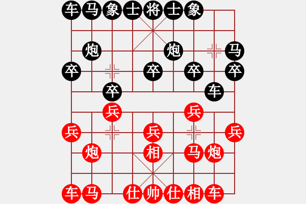 象棋棋譜圖片：粵東兵王(北斗)-勝-棋中棋圣(北斗) - 步數(shù)：10 