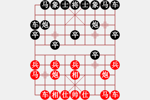 象棋棋谱图片：神仙鱼(6段)-和-弱软弱机(2段) - 步数：10 