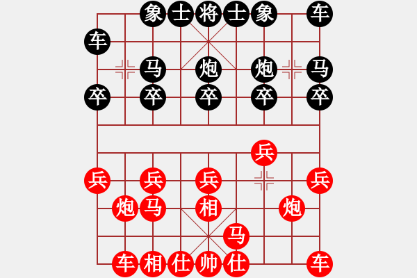 象棋棋譜圖片：石角鎮(zhèn)棋王(9級)-勝-青島市(2段) - 步數(shù)：10 