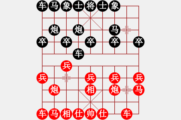 象棋棋譜圖片：趙鑫鑫先手勝孫浩宇 - 步數(shù)：10 