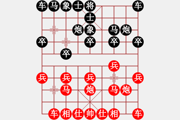 象棋棋譜圖片：英德少年棋臭陳健纘[紅] -VS- 風之子[黑] - 步數(shù)：10 