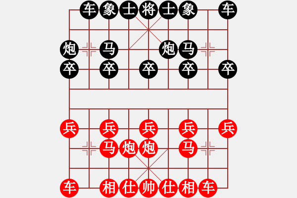 象棋棋谱图片：抚顺(9段)-胜-猫捉尾巴(9段) - 步数：10 