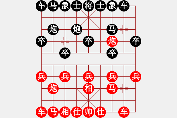 象棋棋谱图片：刘成红 先负 李翰林 - 步数：10 