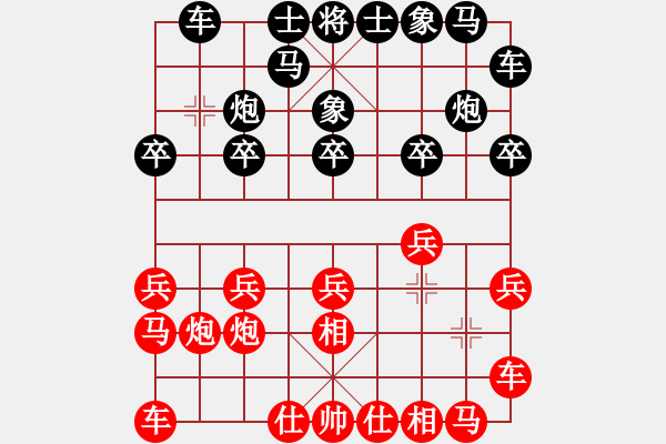 象棋棋譜圖片：327局 A07- 金鉤炮局-小蟲引擎23層 (先勝) BugChess19-04-09 x64 - 步數(shù)：10 