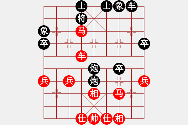 象棋棋譜圖片：貴卿法師(9段)-勝-滄海一刀(3段) - 步數(shù)：40 