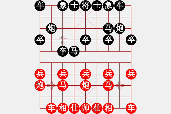 象棋棋譜圖片：C - 步數(shù)：10 