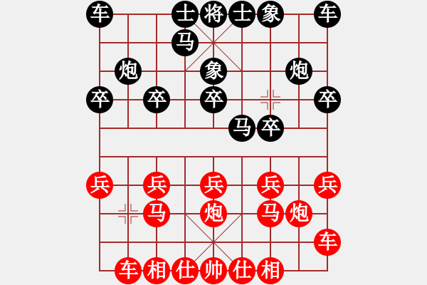 象棋棋譜圖片：．臭臭[紅] -VS- 海闊天空[黑] - 步數(shù)：10 