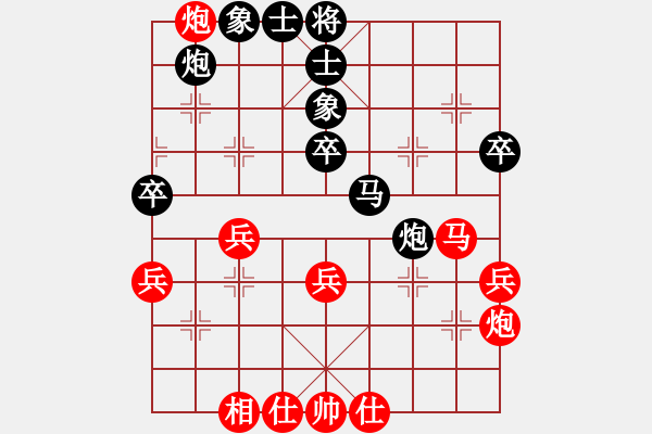 象棋棋譜圖片：隨意[紅] -VS- 樺[黑] - 步數(shù)：40 