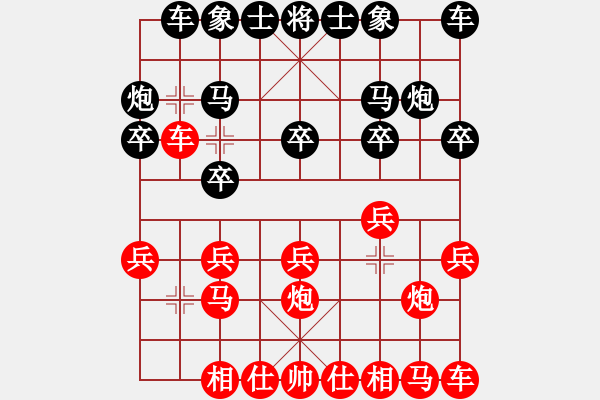 象棋棋譜圖片：十步不殺人(1段)-勝-大虎假狐威(2段) - 步數(shù)：10 