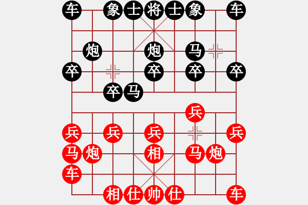 象棋棋譜圖片：作業(yè)2017070402 - 步數(shù)：10 