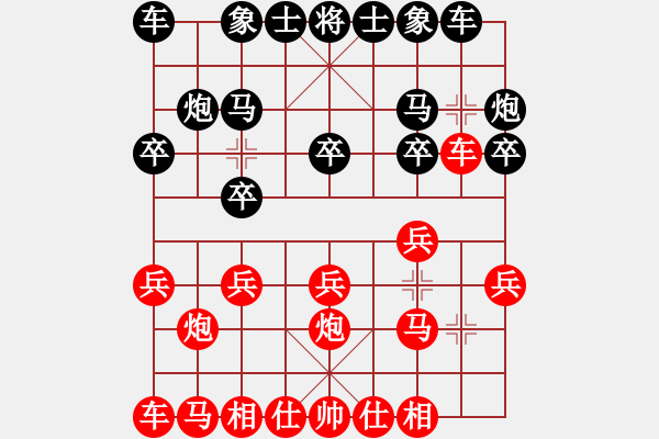 象棋棋譜圖片：一生平安[紅] -VS- 負(fù)分太后 魚(yú)[黑](1) - 步數(shù)：10 