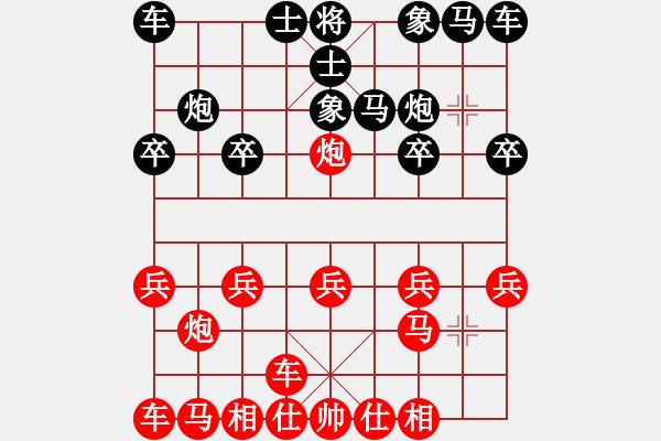 象棋棋譜圖片：醉棋渡河(1弦)-勝-wanghaoyuk(3f) - 步數(shù)：10 