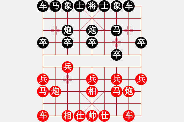 象棋棋譜圖片：2020.7.15.15夏季聯(lián)賽后勝11級(jí)機(jī)器人 - 步數(shù)：10 