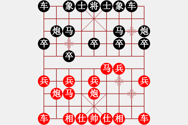 象棋棋譜圖片：臧如意     先和 曹巖磊     - 步數(shù)：10 