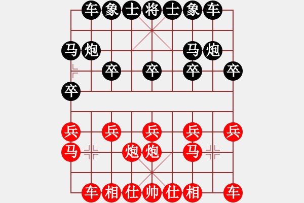 象棋棋譜圖片：張曉平     先勝 宋國強     - 步數(shù)：10 