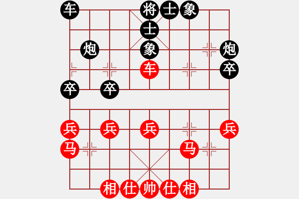 象棋棋譜圖片：分紅比例符合技術(shù)開 和 丿網(wǎng)絡(luò)新兵丶 - 步數(shù)：30 