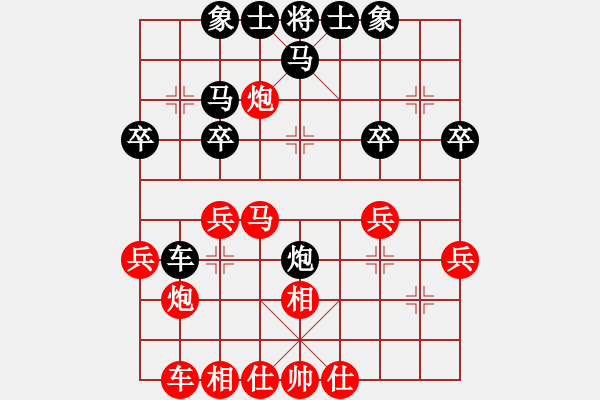 象棋棋譜圖片：zhangteng(3段)-負-白雪弒神(1段) - 步數(shù)：30 