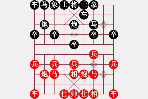 象棋棋譜圖片：龍爺[紅] -VS- 橫才俊儒[黑] - 步數(shù)：10 