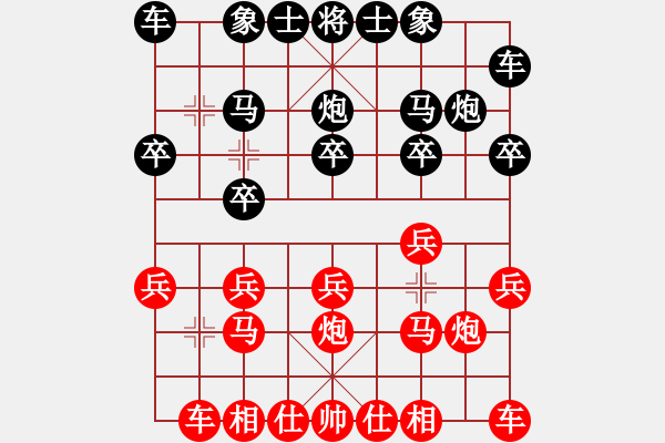 象棋棋谱图片：xuanjianyi(4段)-负-王静春(1段) - 步数：10 