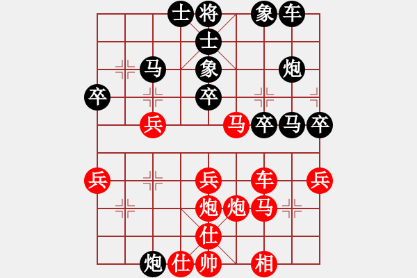 象棋棋譜圖片：夕雨林[798516927] -VS- 橫才俊儒[292832991] - 步數(shù)：36 