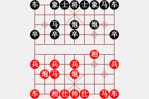 象棋棋譜圖片：安達(dá)快運(yùn)[2955953206] -VS- 山 雞[759122344] 五 13 - 步數(shù)：10 