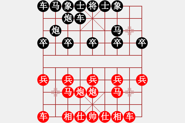 象棋棋譜圖片：福州鄉(xiāng)下人(4段)-勝-徐美斌瓜柴(4段) - 步數(shù)：10 