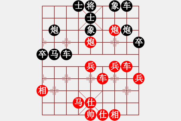 象棋棋譜圖片：五七炮互進(jìn)三兵對(duì)屏風(fēng)馬邊卒右馬外盤河 紅左橫車對(duì)黑飛右象鳳陽快刀(天罡)-勝-青城風(fēng)月(無極) - 步數(shù)：50 