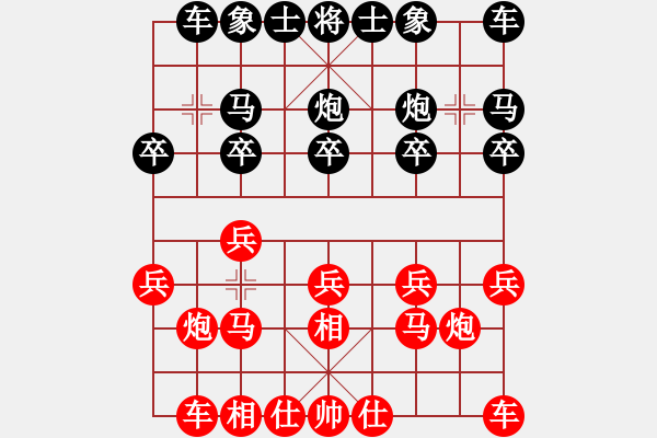 象棋棋譜圖片：董春華 先勝 王太平 - 步數(shù)：10 