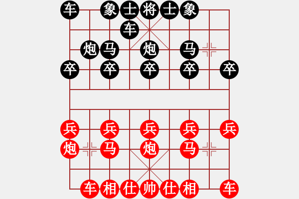 象棋棋譜圖片：老槍[798311185] -VS- 橫才俊儒[292832991] - 步數(shù)：10 