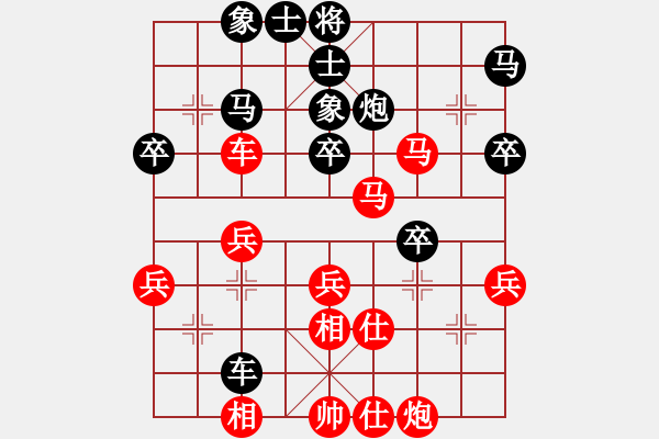 象棋棋譜圖片：鲅魚圈棋苑(5段)-負(fù)-一先大師(2段) - 步數(shù)：40 