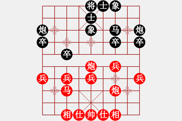 象棋棋譜圖片：【非凡華彩】精英々霧 負(fù) 祥龍棋緣＊七星高照 - 步數(shù)：30 