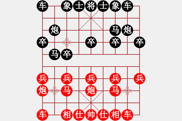 象棋棋譜圖片：玩命的微笑(9星)-勝-木庫神勇(9星) - 步數(shù)：10 