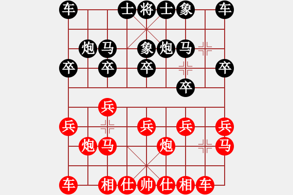 象棋棋譜圖片：天津南開(kāi)大學(xué) 劉泉 和 寧夏通和隊(duì) 高寶森 - 步數(shù)：10 