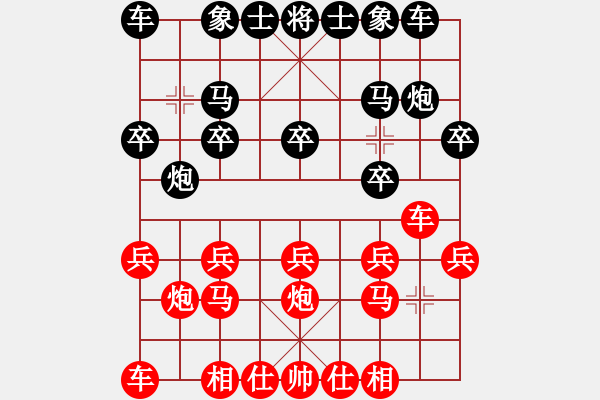 象棋棋譜圖片：人機(jī)對(duì)戰(zhàn) 2025-1-2 22:19 - 步數(shù)：10 