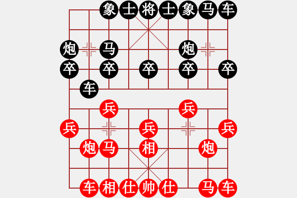 象棋棋譜圖片：境界有大小[紅] -VS- じ☆veve℡迷[黑] - 步數(shù)：10 