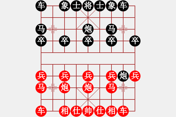 象棋棋譜圖片：芳棋(純?nèi)讼缕?[893812128] 先勝 づ惜分飛づ[175735113] - 步數(shù)：10 